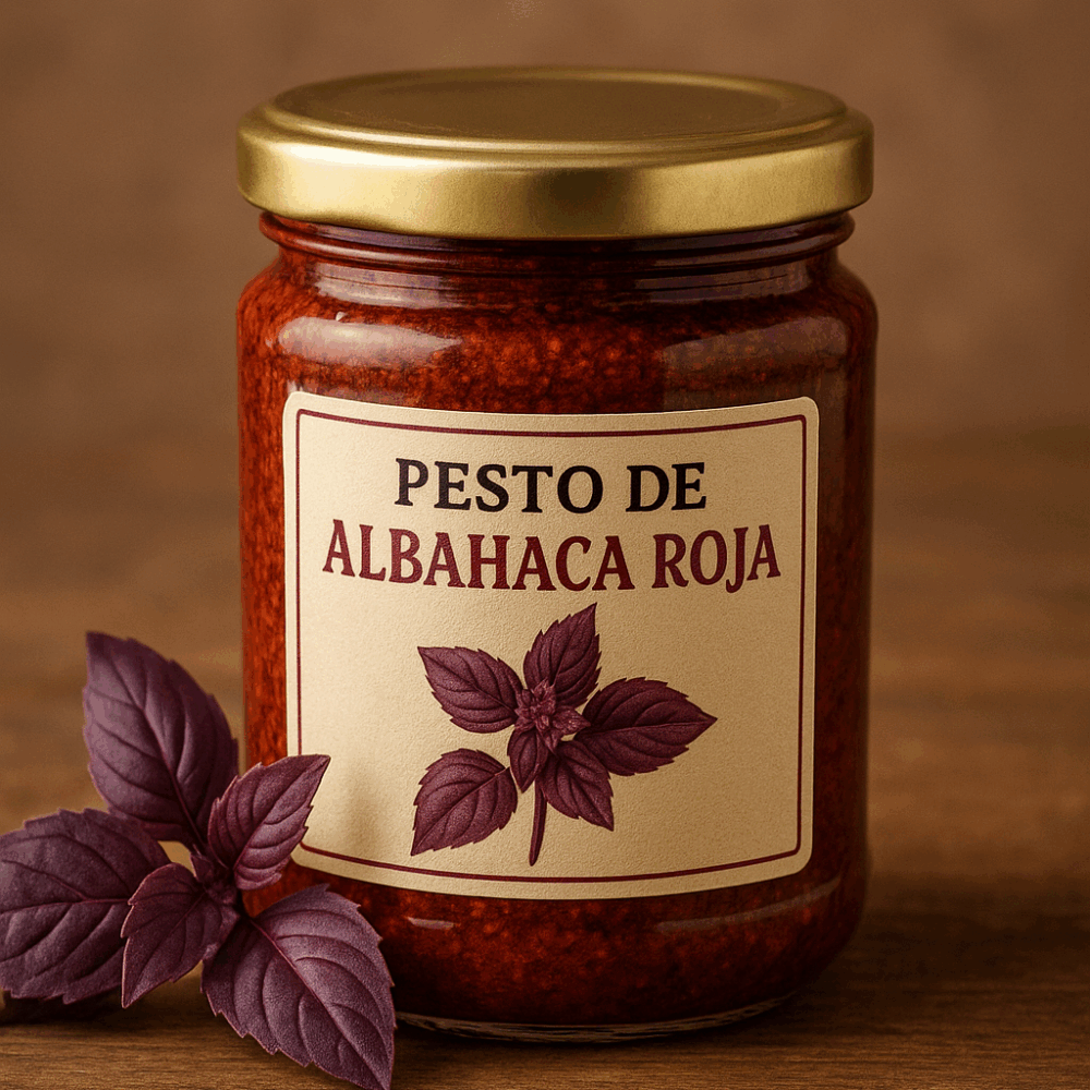 Albahaca roja pesto
