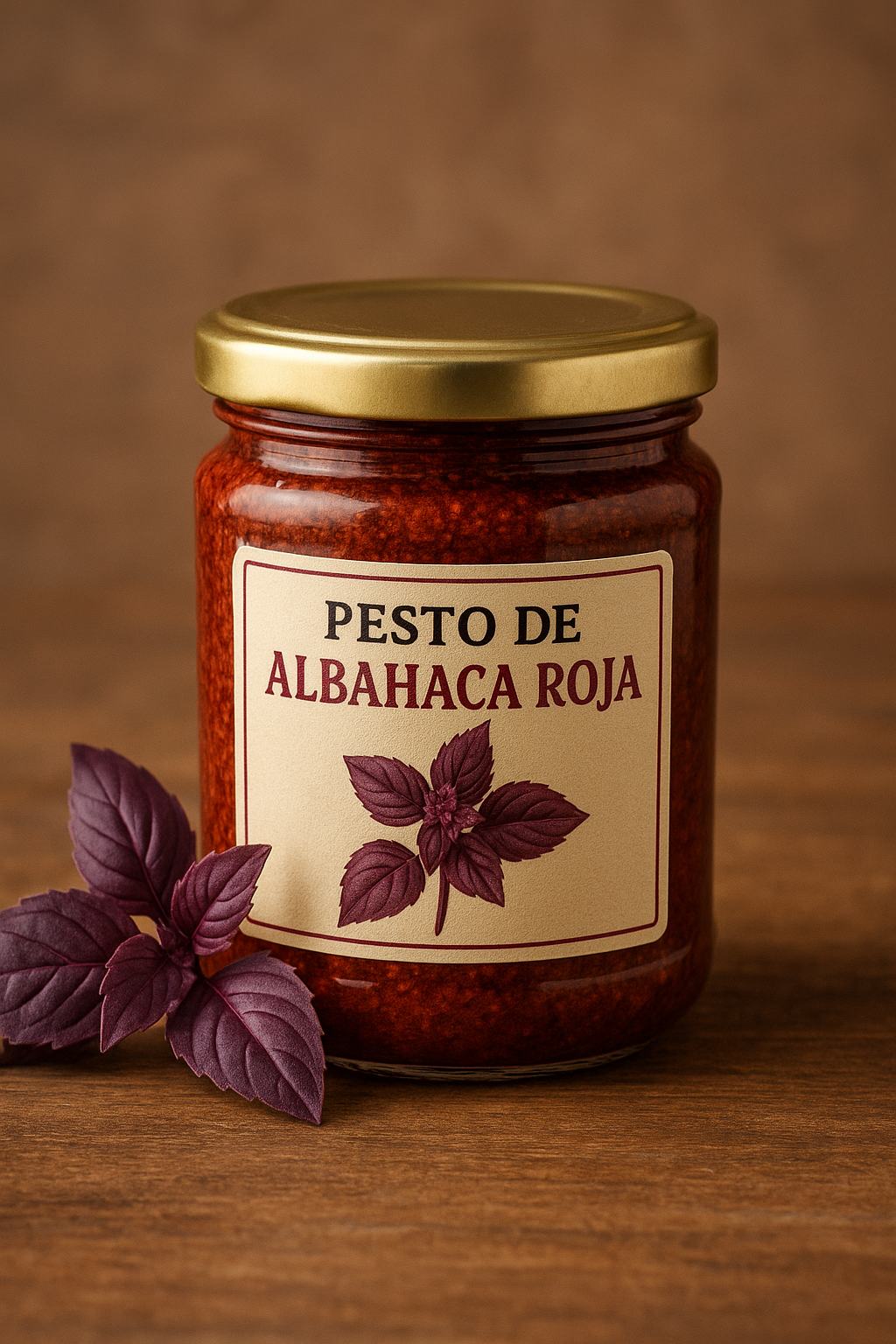 Albahaca roja pesto
